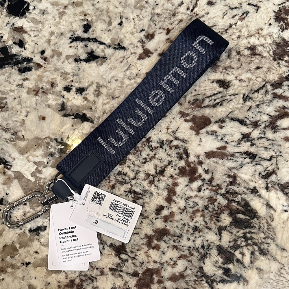 Lululemon Black Keychain